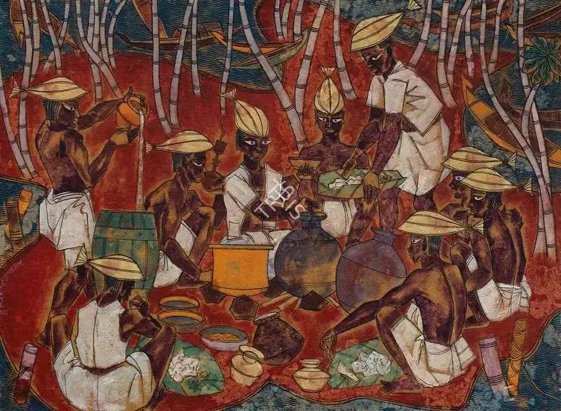 A.A. Almelkar (Artist), Untitled, 1955, Painting