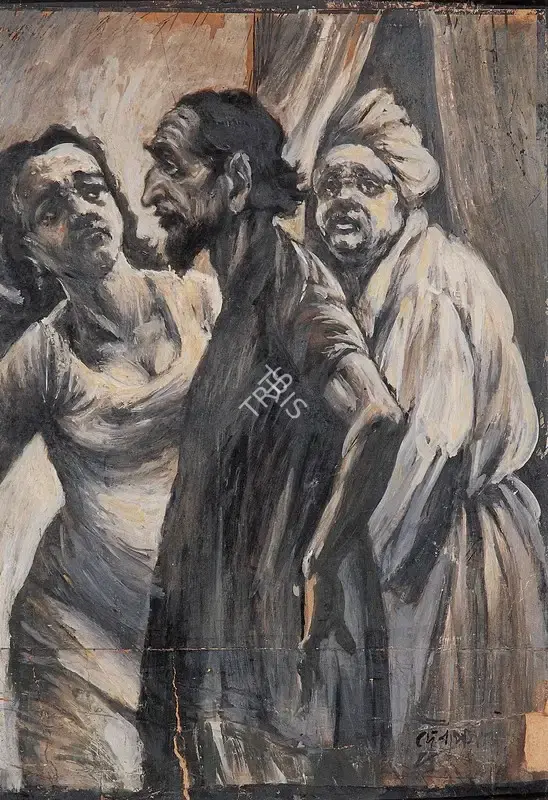 D.P. Roy Chowdhury (Artist), Untitled, 1956, Painting