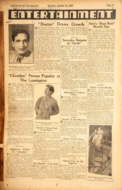 Historians' Tribute to "Sikandar", 1942, Film Review
