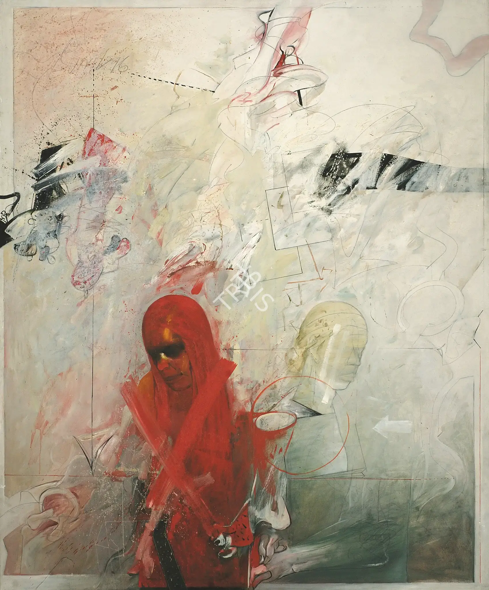 Das, Sunil (Artist). Confrontation VIII, 1996 | Painting, Os.Del/09.02.13, 2013 · Osian's