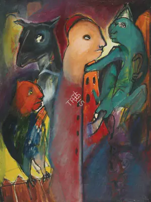 Rekha Rodwittiya (Artist), The Papal Blessing, 1985, Painting