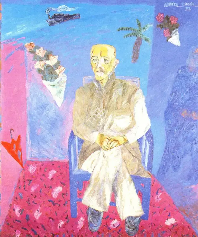 Arpita Singh (Artist), My Uncle, 1992, Painting