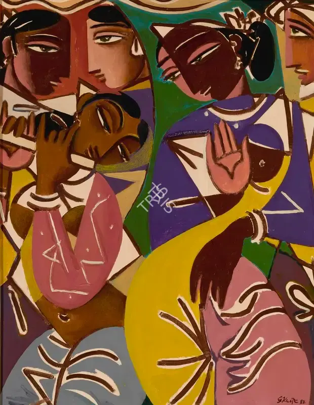 Keyt, George (Artist). Untitled, 1982 | Painting, So.NeY/19.03.18, 2018 · Sotheby's