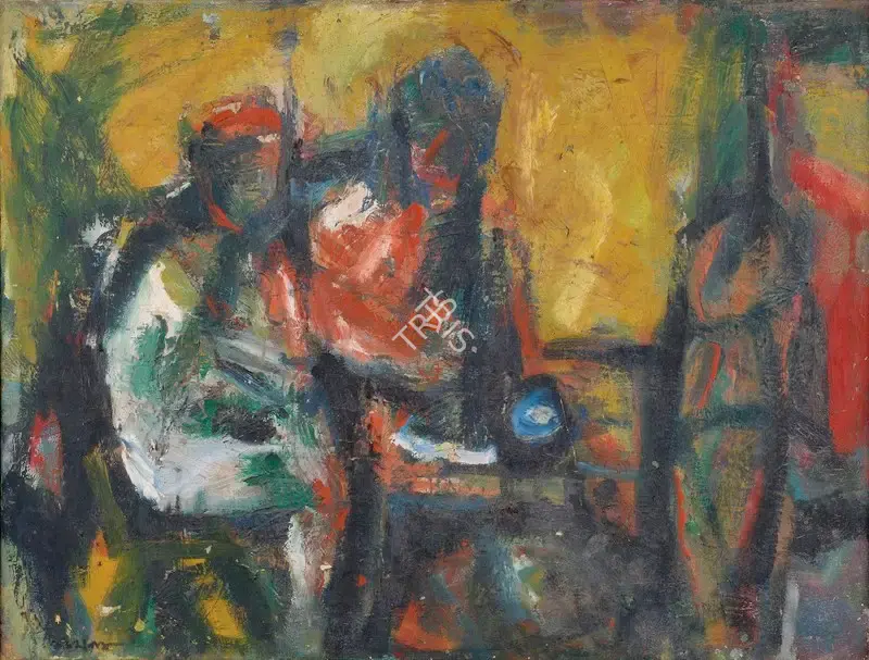 Somnath Hore (Artist), Untitled, 1980, Painting
