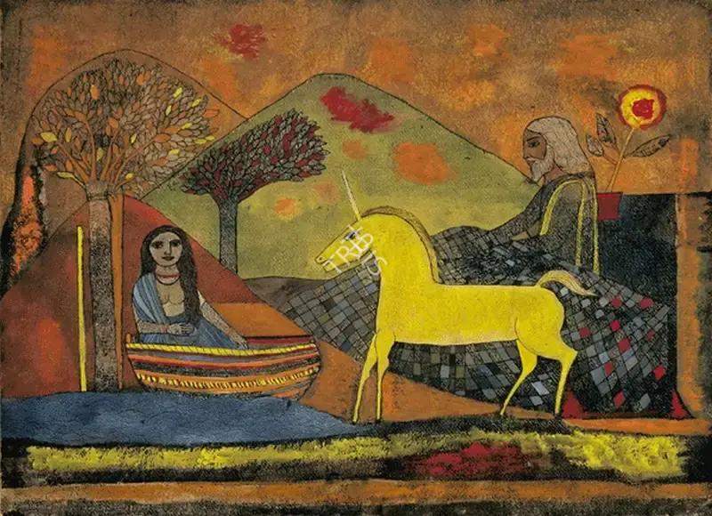 Badri Narayan (Artist), Untitled, 1985, Painting