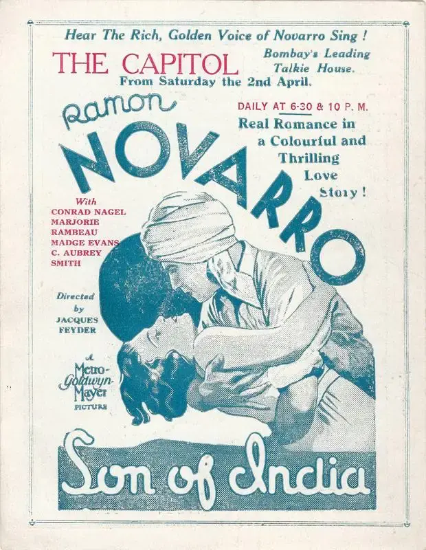 Jacques Feyder (Director), Son of India, 1931, Handbill