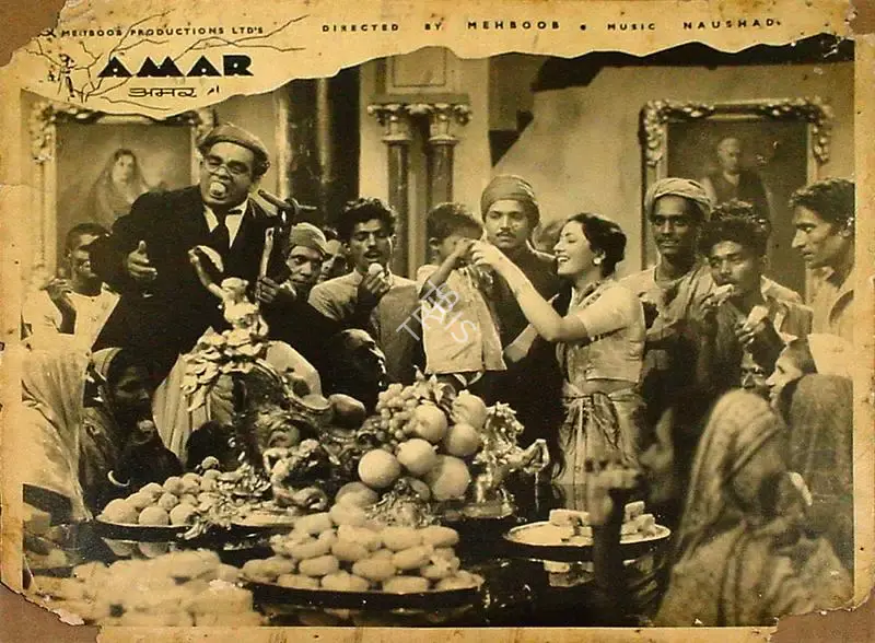 Faredoon A. Irani (Cinematographer), Amar, 1954, Lobby Card