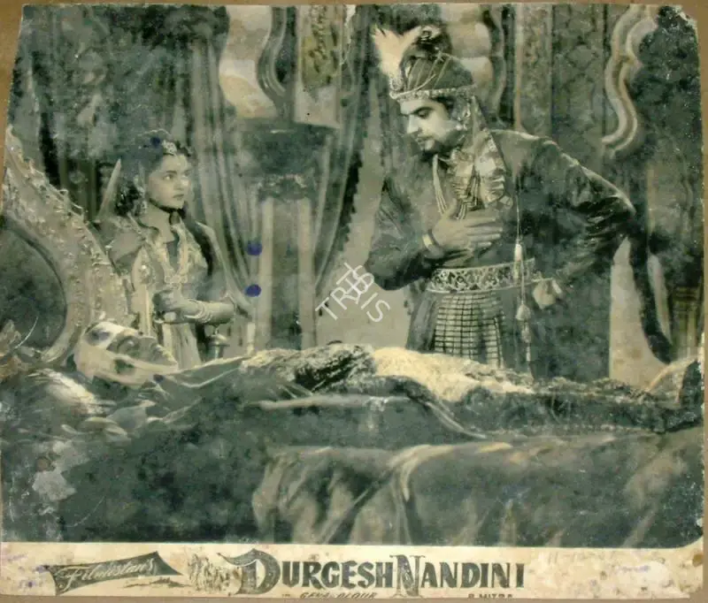 S. Mukerjee (Producer), Durgesh Nandini, 1956, Lobby Card