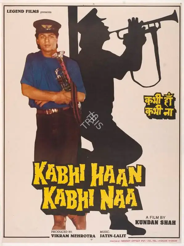 Vikram Mehrotra (Producer), Kabhi Haan Kabhi Naa, 1993, Full Sheet Poster