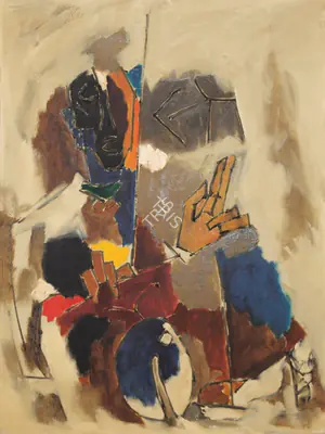 M.F. Husain (Artist), Untitled, 1967, Painting
