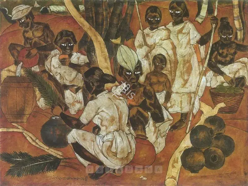 A.A. Almelkar (Artist), Pleasure Island, 1953, Painting