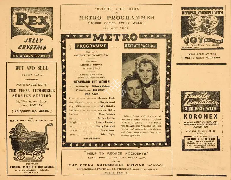 Sam Wood (Director), Goodbye Mr. Chips, 1939, Handbill
