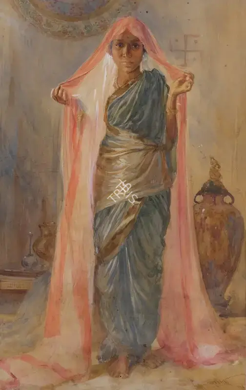 M.R. Acharekar (Artist), Shringar, 1937, Painting