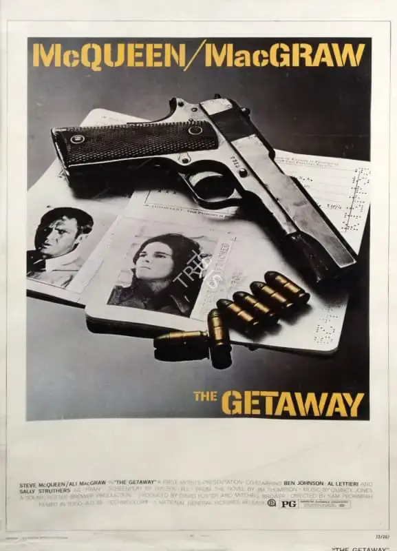 Mitchell Brower (Producer), The Getaway, 1972, Poster