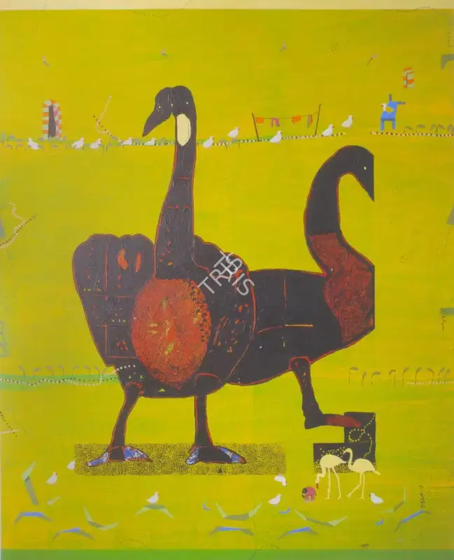 Dhaneshwar Shah (Artist), Yellow Space, 2007, Painting