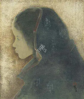 Tagore, Abanindranath (Artist). Untitled (Maiden), c.1920s | Painting, 2017 · Christie's