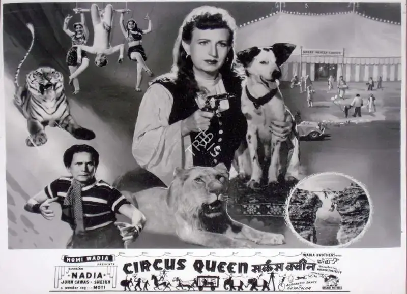 Anant Wadadeker (Cinematographer), Circus Queen, 1959, Lobby Card