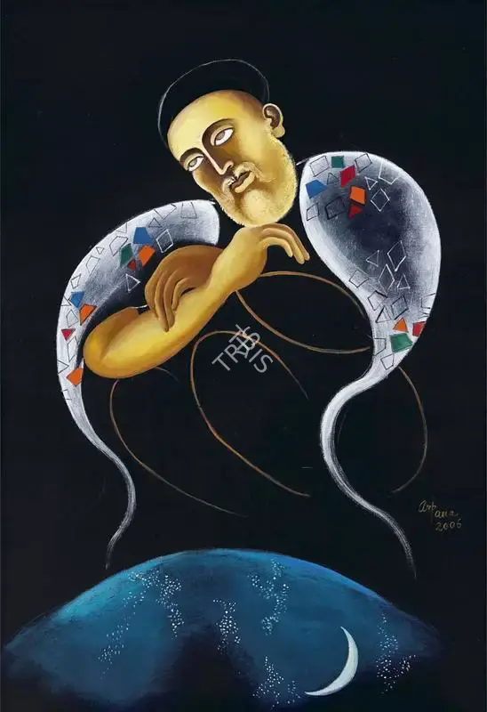 Arpana Caur (Artist), Nanak, 2006, Painting