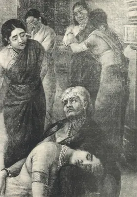 Raja Ravi Varma (Artist), Mohini and Rugmangoda, 1899, Painting