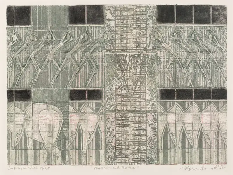 Reddy, Krishna (Artist). Violence and Sorrow, n.d. | Graphic Art, 2024 · Bonhams
