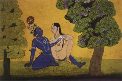 Unknown (Artist), Folios from Gita Govinda, Manaku, Guler, 1730, Painting