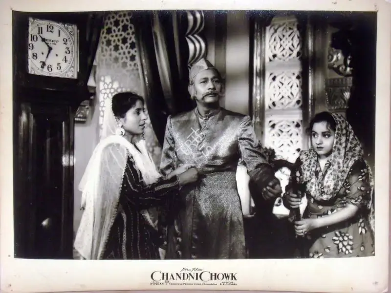 Keki Mistry (Cinematographer), Chandni Chowk, 1954, Lobby Card