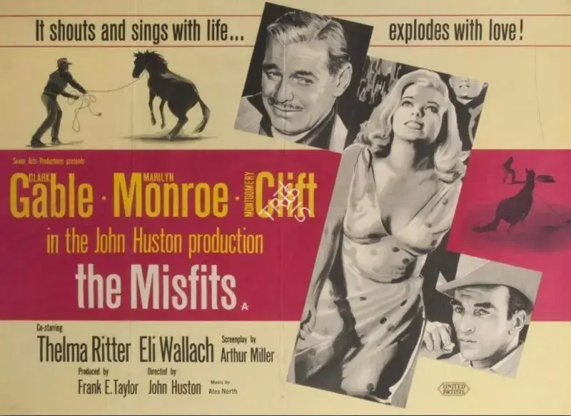 John Huston (Director), The Misfits, 1961, Poster