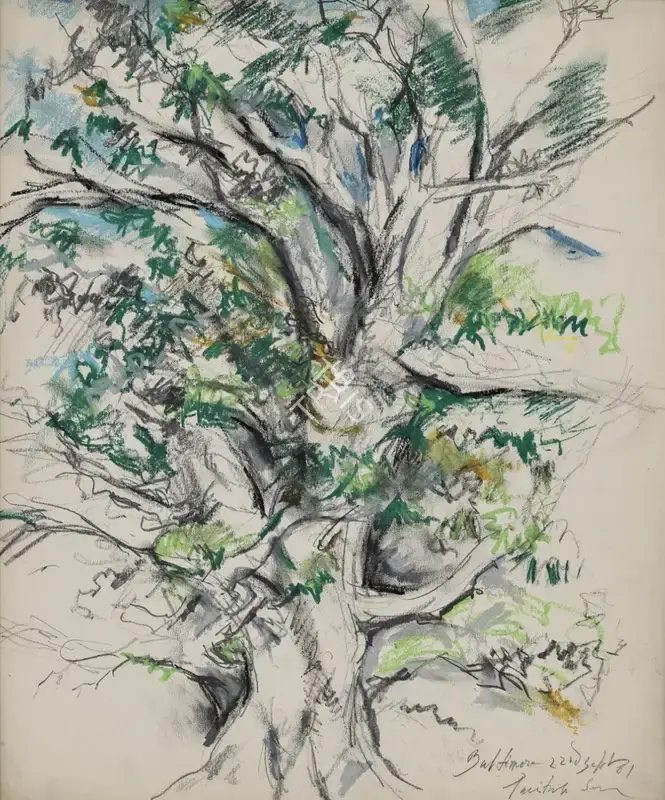 Paritosh Sen (Artist), Untitled, 1981, Painting