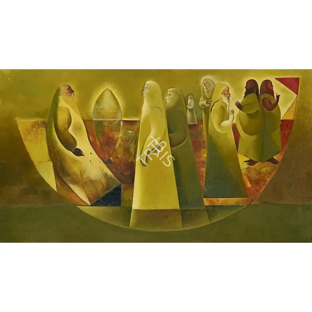 Neeraj Goswami (Artist), After The Deluge, 1990, Painting
