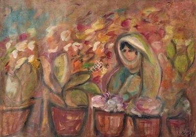 N.S. Bendre (Artist), Kashmir Series, 1941, Painting