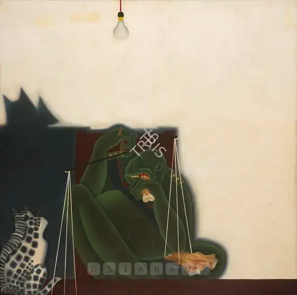 Broota, Rameshwar (Artist). Sewadar, 1972 | Painting, Os.Mum/21.03.09, 2009 · Osian's