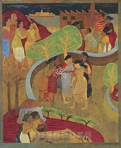 V.S. Gaitonde (Artist), Untitled, 1948, Painting