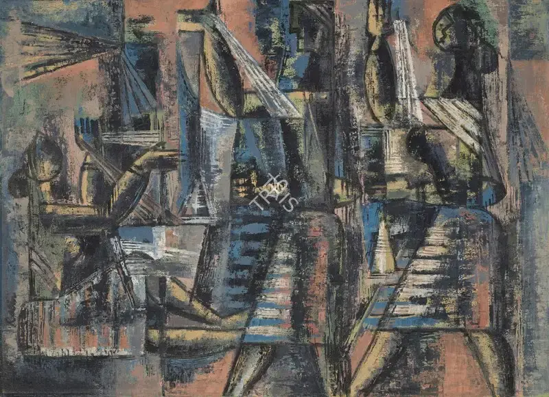 Mondal, Rabin (Artist). Spinning, n.d. | Painting, Ch.NeY/25.03.25, 2025 · Christie's