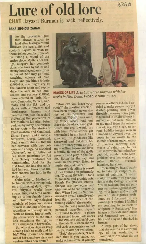 Rana Siddiqui Zaman (Reporter), Lure of Old Lore, 2010, Newspaper Clipping