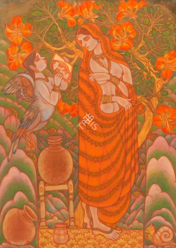 Ramachandran, A. (Artist). Summer Bride, 2008 | Painting, Sa.Del/04.09.14, 2014 · Saffronart