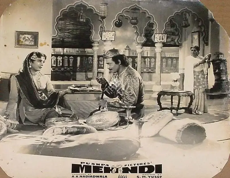 A.A. Nadiadwala (Producer), Mehndi, 1958, Lobby Card