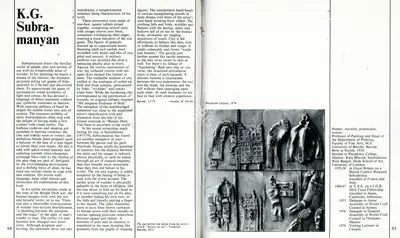 G.M. Sheikh (Essayist), K G Subramanyan, 1979, Essay