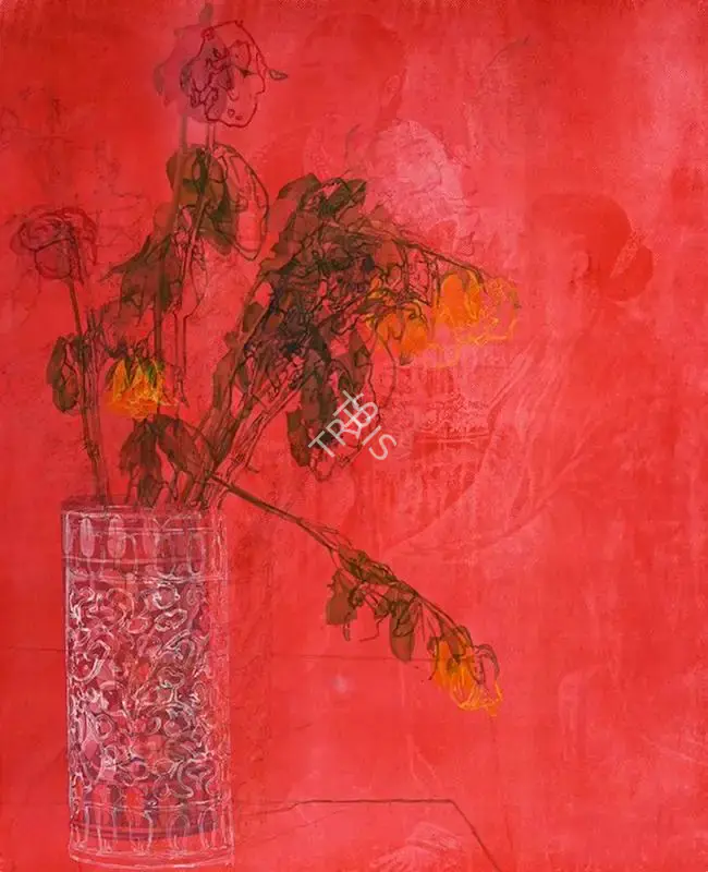 V. Ramesh (Artist), Still Life with Nostalgia (after Ravi Verma), 2019, Painting