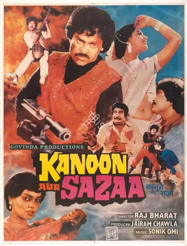 Raj Bharath (Director), Kanoon Aur Sazaa, 1992, Full Sheet Poster