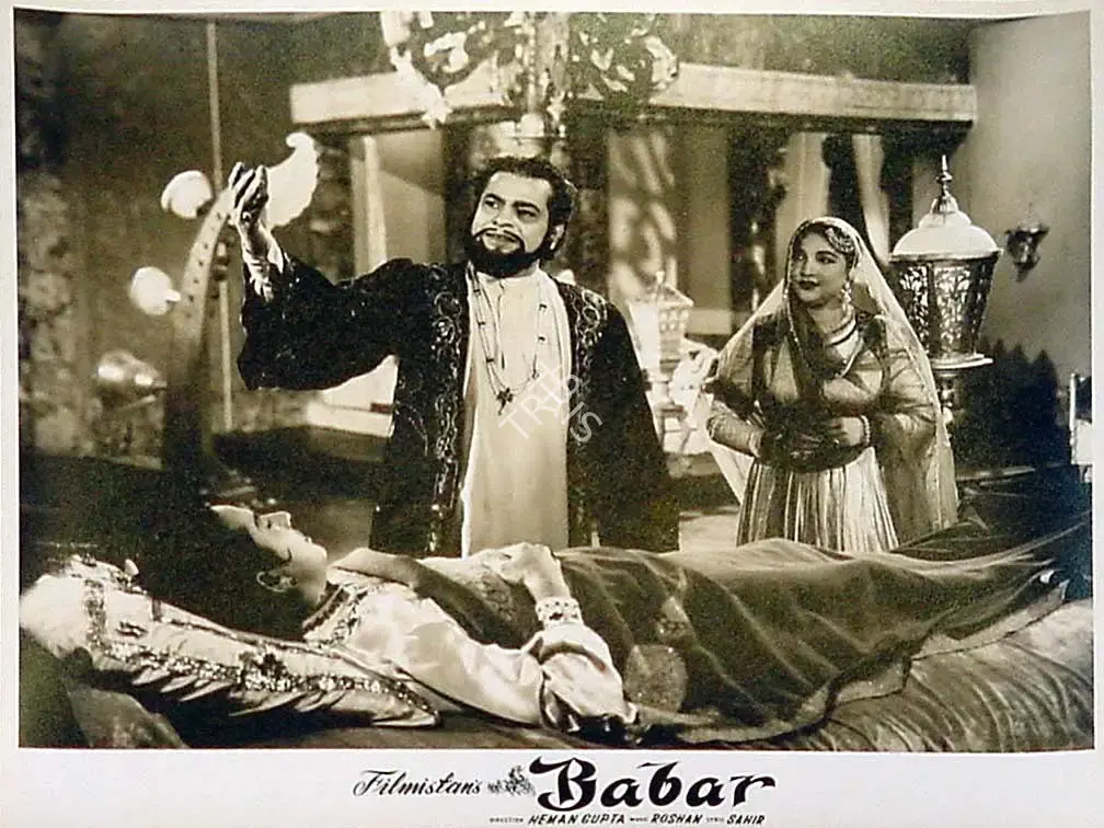 Vasant Beltangdi (Cinematographer), Babar, 1960, Lobby Card