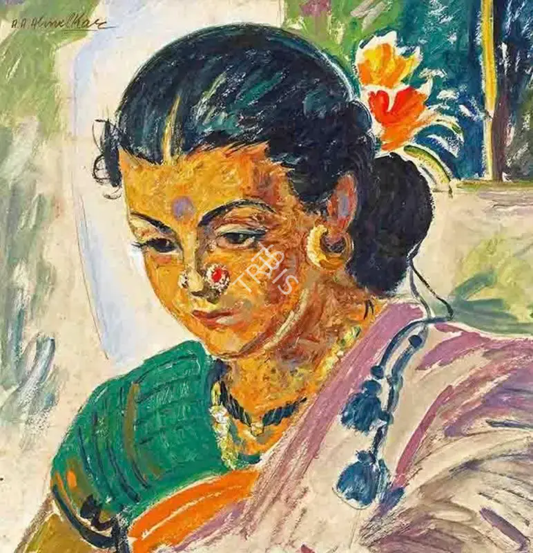 A.A. Almelkar (Artist), Lakshmi, Painting