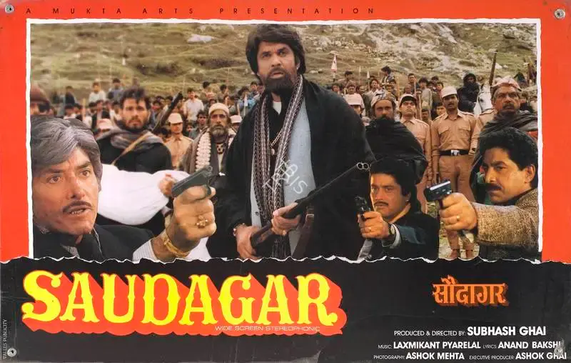 Ashok Mehta (Cinematographer), Saudagar, 1991, Lobby Card
