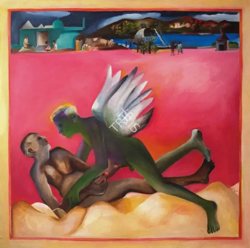 Khakhar, Bhupen P. (Artist). Yayati. Oil on Canvas, 1987 | Bhupen Khakhar , 1998 | Painting | FineArts | 00149807