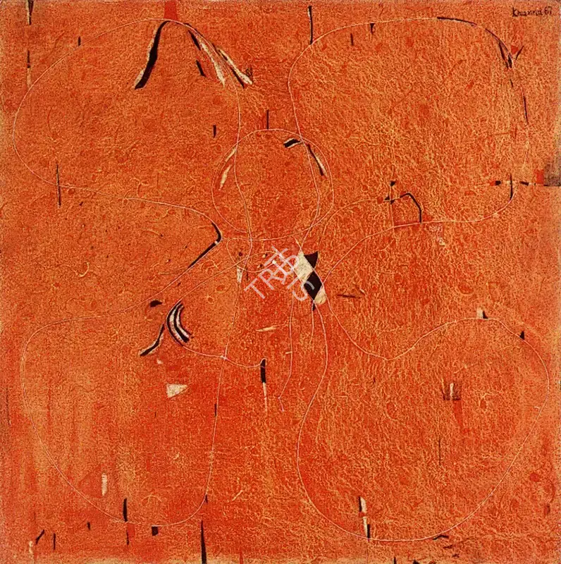 Balraj Khanna (Artist), Saffron Square '67, 1967, Painting