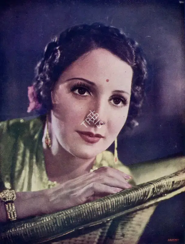 D.B. Neroy (Artist), Neroy, D.B. (Artist), Madhuri | Oleograph, June 1942, Oleograph
