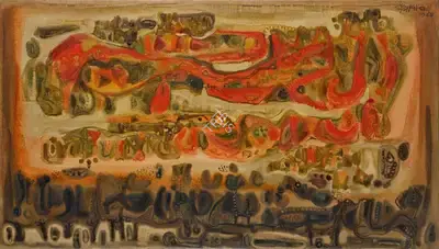 Ambadas (Artist), The Closed Membranes of Silence, 1965, Painting