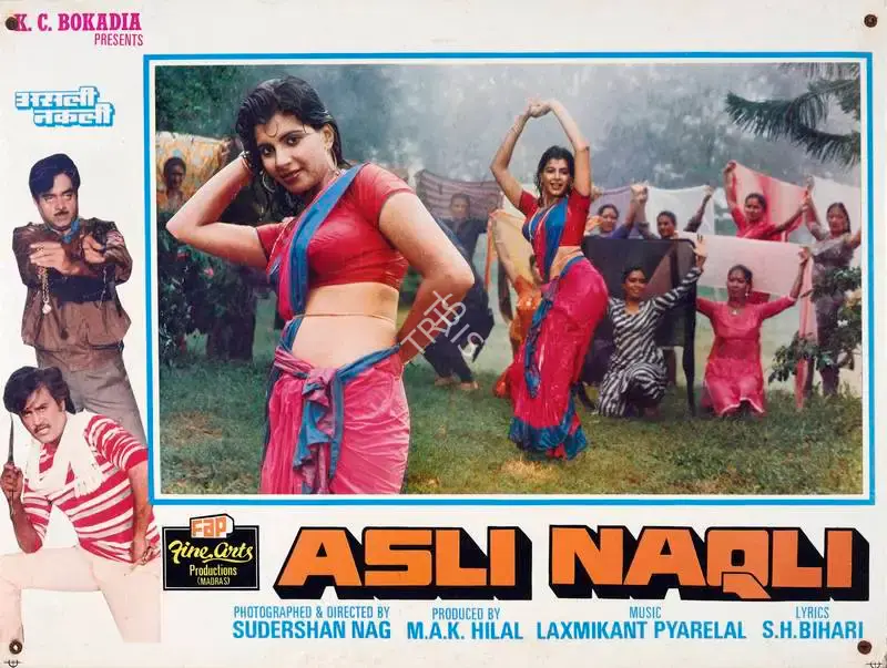M. A. K. Hilal (Producer), Asli Naqli, 1986, Lobby Card