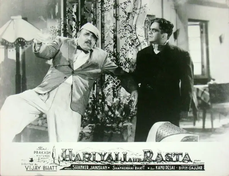 Bipin Gajjar (Cinematographer), Hariyali Aur Rasta, 1962, Lobby Card
