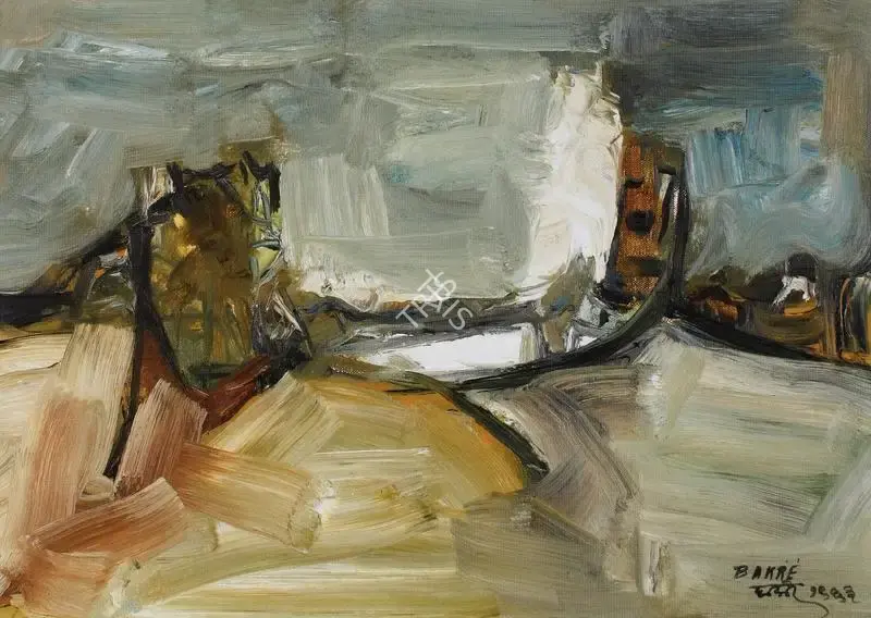 S.K. Bakre (Artist), Landscape, 1963, Painting