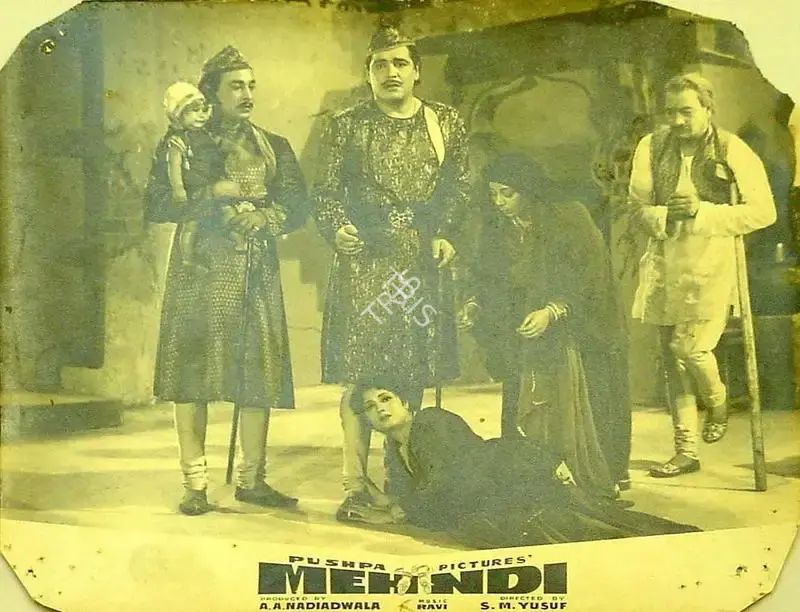 A.A. Nadiadwala (Producer), Mehndi, 1958, Lobby Card